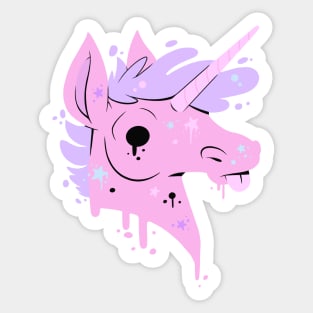 Starry Unicorn - Pink Sticker